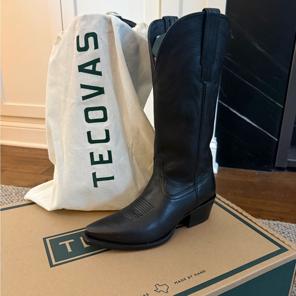 Tecovas Annie Midnight Black Western Boots sz. 7.5